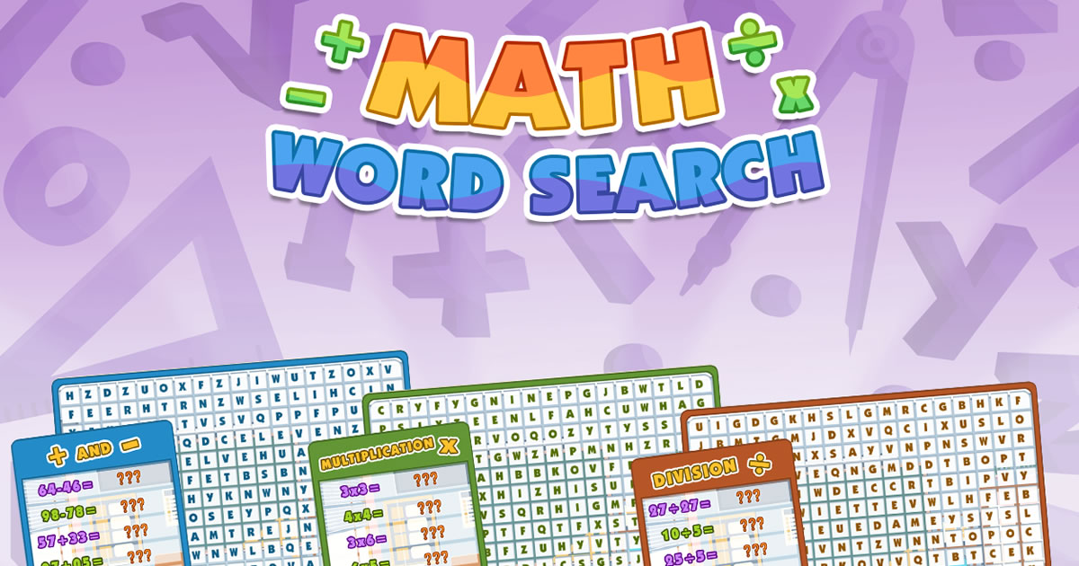 Math Word Search